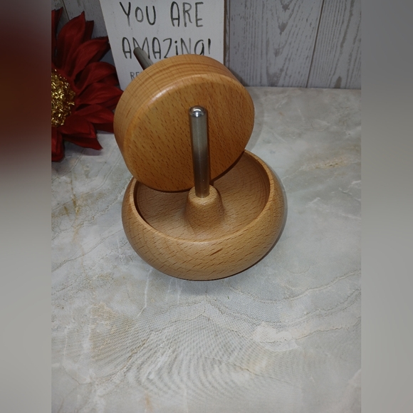 Wooden Bead Spinner Tool with Metal Rod | Fast Bead Loading | - Picture 2 of 4